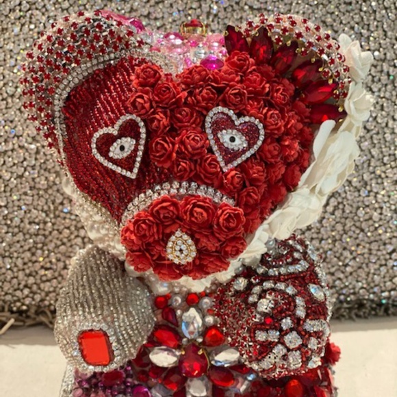 Jeweled Teddy Bears.  designed for Valentines Day - Picture 1 of 12